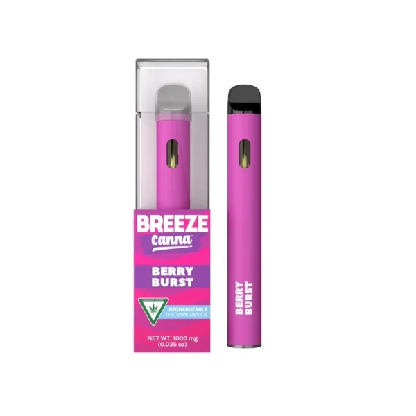 Breeze Canna disposable vape is one of a variety of THC vape cart brands sold by 420smokes.co.uk, used to relief stress, anxiety, depression, etc.