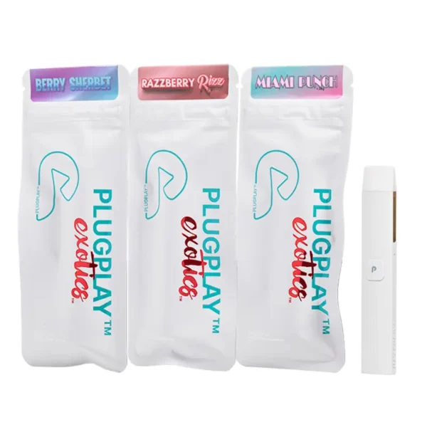 Plug and Play disposable vape is one of a variety of THC vape cart brands sold by 420smokes.co.uk, used to relief stress, anxiety, depression, etc.